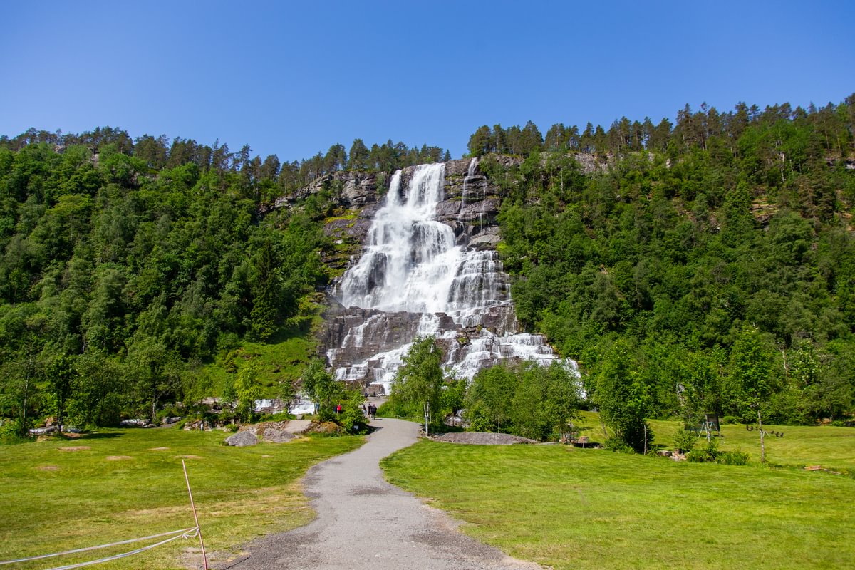 Waterfall near Flam in Norway
