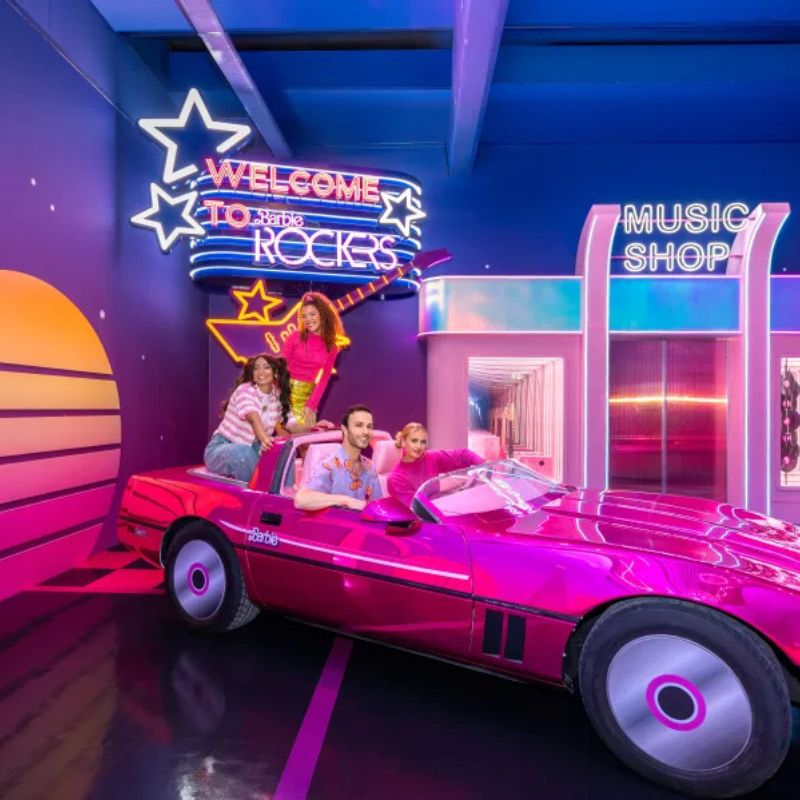 Colourful Barbie photo opportunities at The Dream Experience