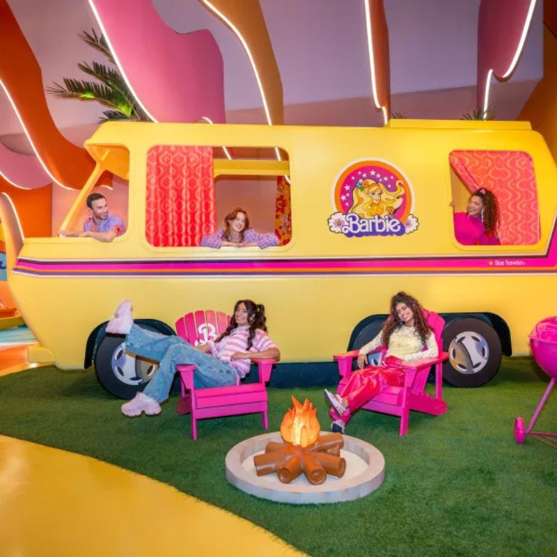 Interactive Barbie displays in Amsterdam