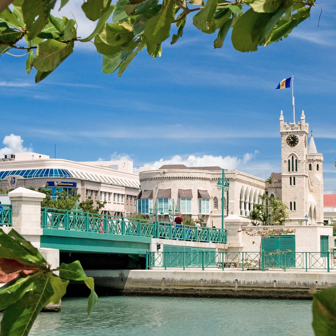 Bridgetown and the Caribbean coast of Barbados