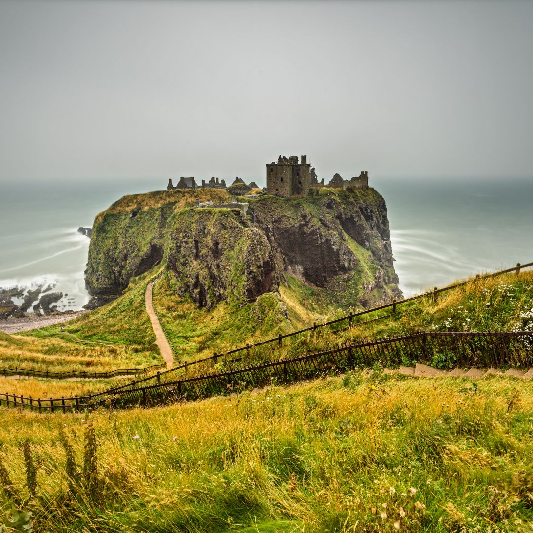Dunnottar Castle on the Aberdeenshire coast near Stonehaven