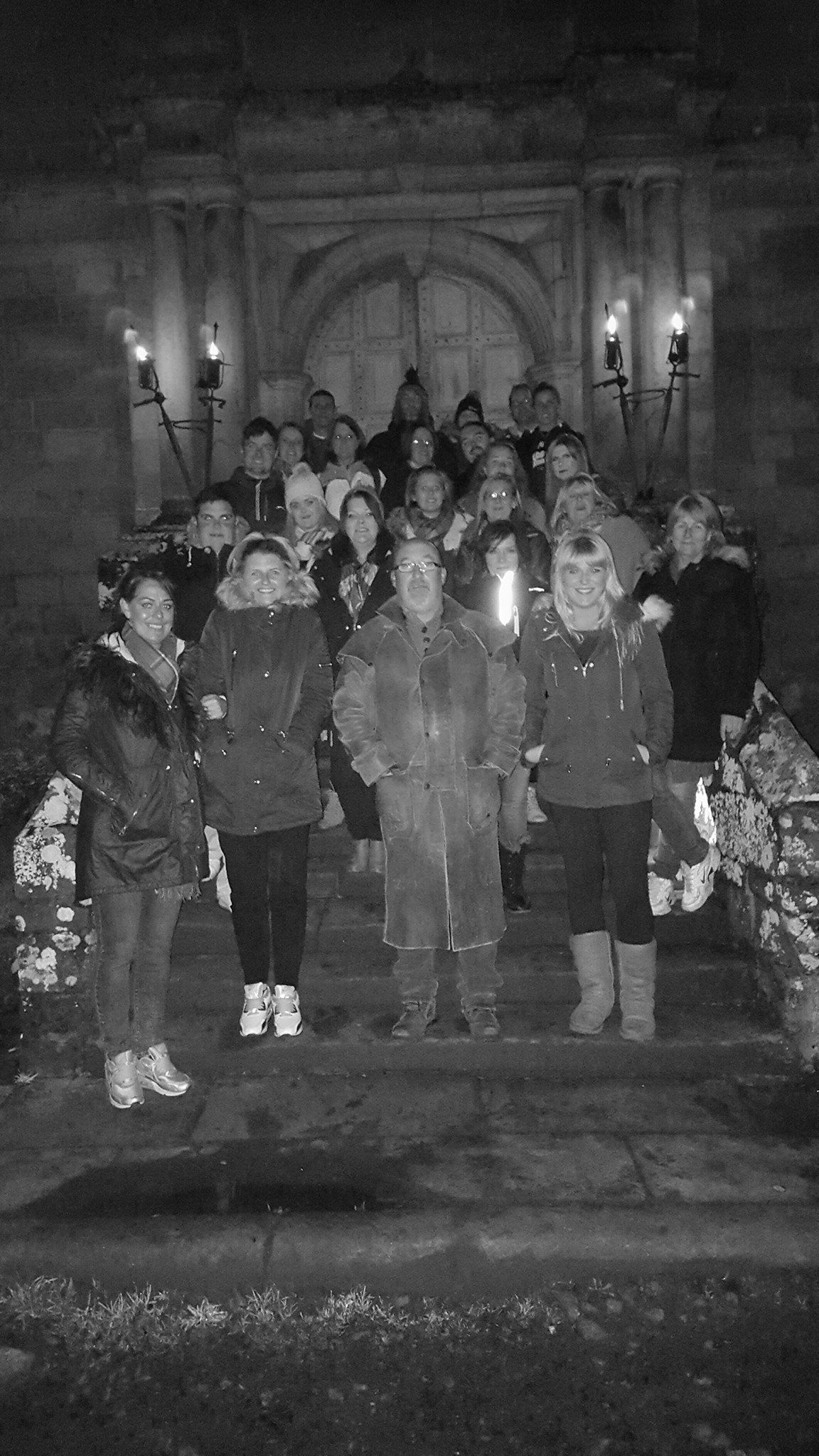 Chillingham Castle ghost tour experience inside the castle at night