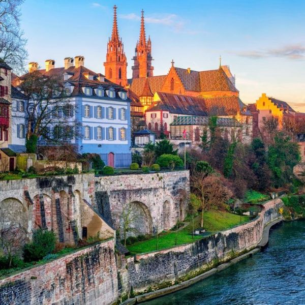 Historic Basel overlooking the Rhine