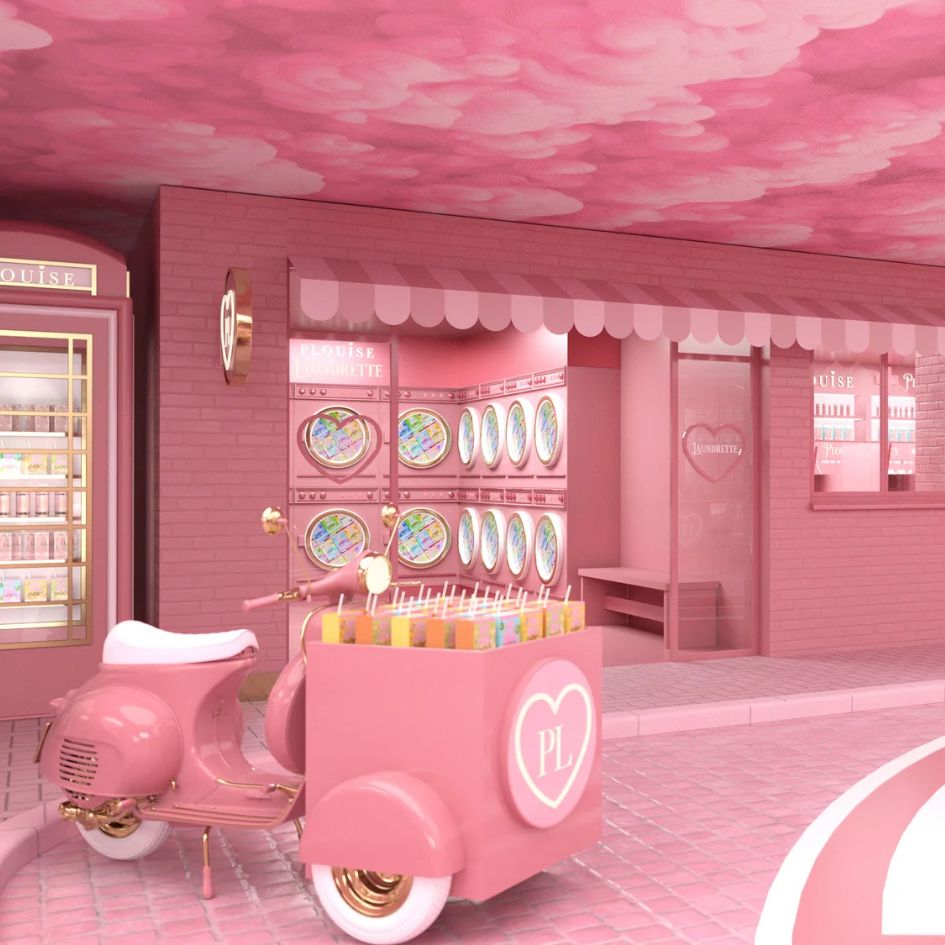 A playful P.Louise City themed retail zone