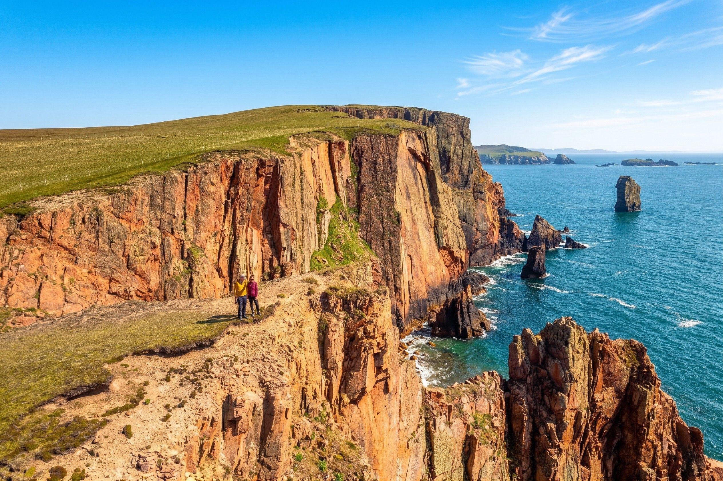 Shetland coastal landscape