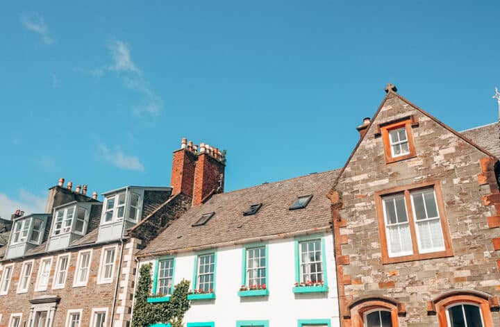 View of Kirkcudbright in Scotland